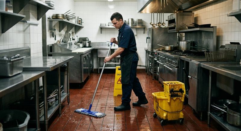 Commercial Kitchen Mopping in Frisco, TX