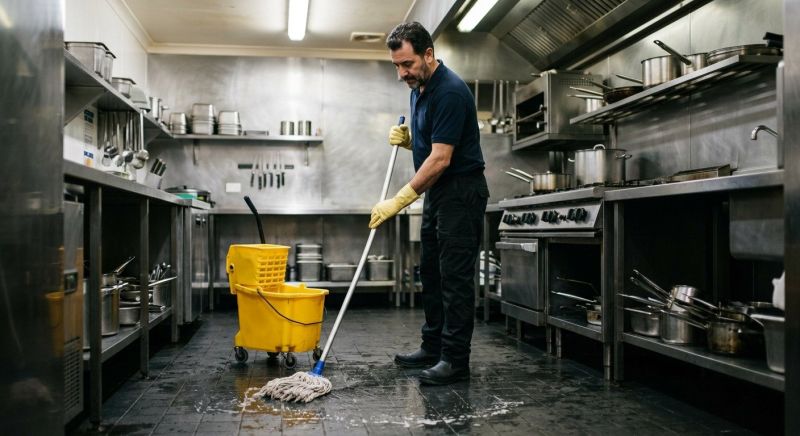 Commercial Kitchen Mopping in Frisco, TX