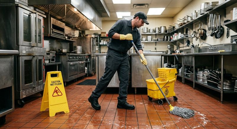 Commercial Kitchen Mopping in Frisco, TX